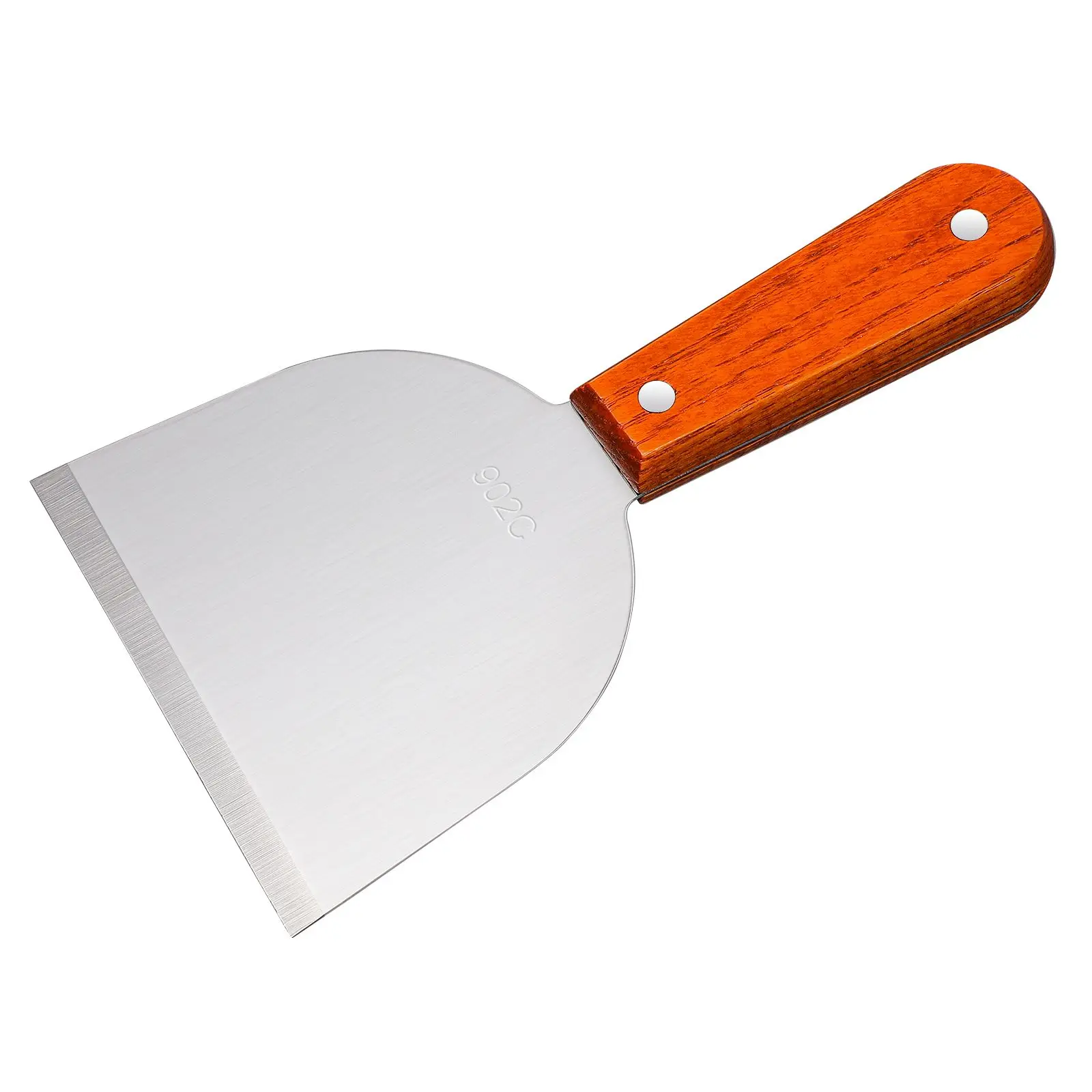 

Stainless Steel Wooden H le Steak Lifter Pizza Tool Kitchen Steak Spatula BBQ Grill Utensil