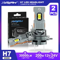 XSTORM 30000LM 200W H7 faros LED H11 H1 H3 bombillas para coche H4 LED Canbus con ventilador luces Turbo 6500K faro 12V-24V