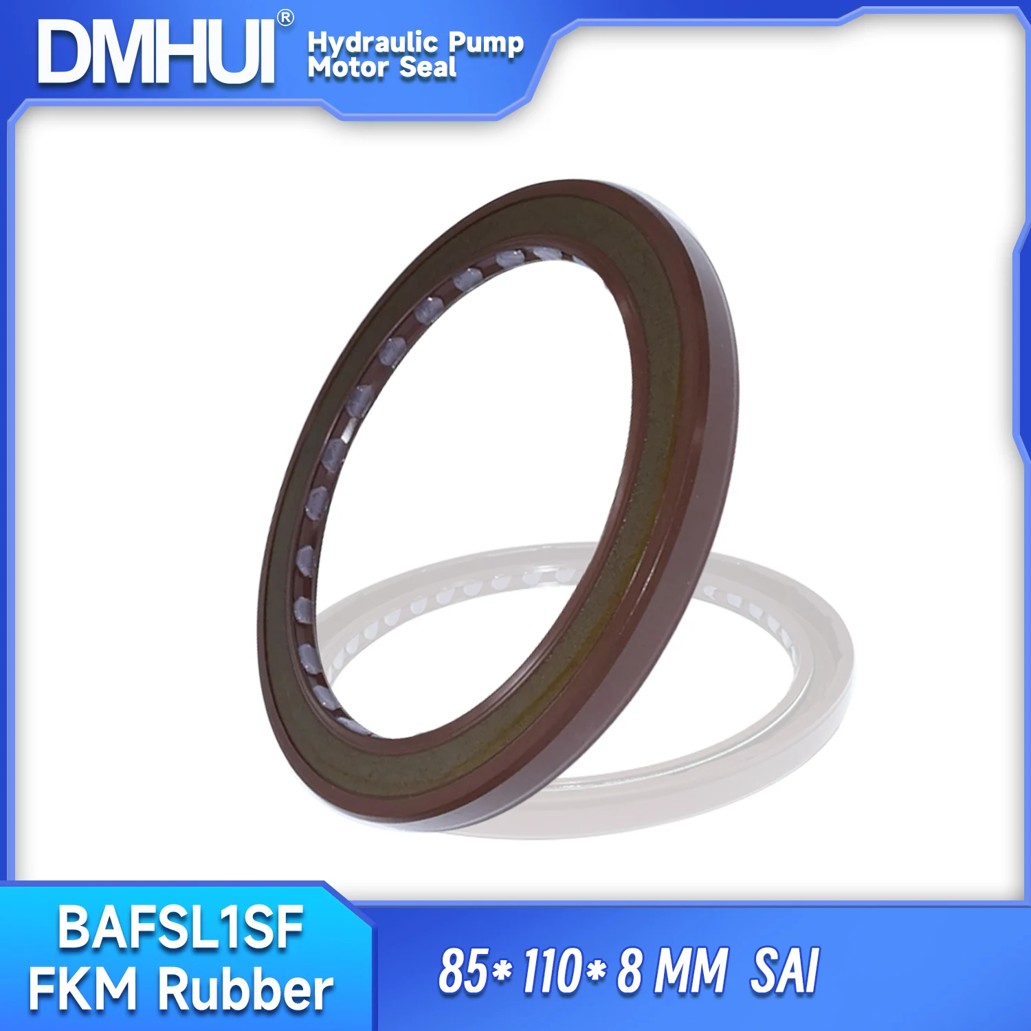 DMHUI Rotary Shaft Sealing Ring 85x110x8mm for SAI MM750 Motor - BAFSL1SF Type FKM Rubber Durable Oil Seals Factory Direct Sales