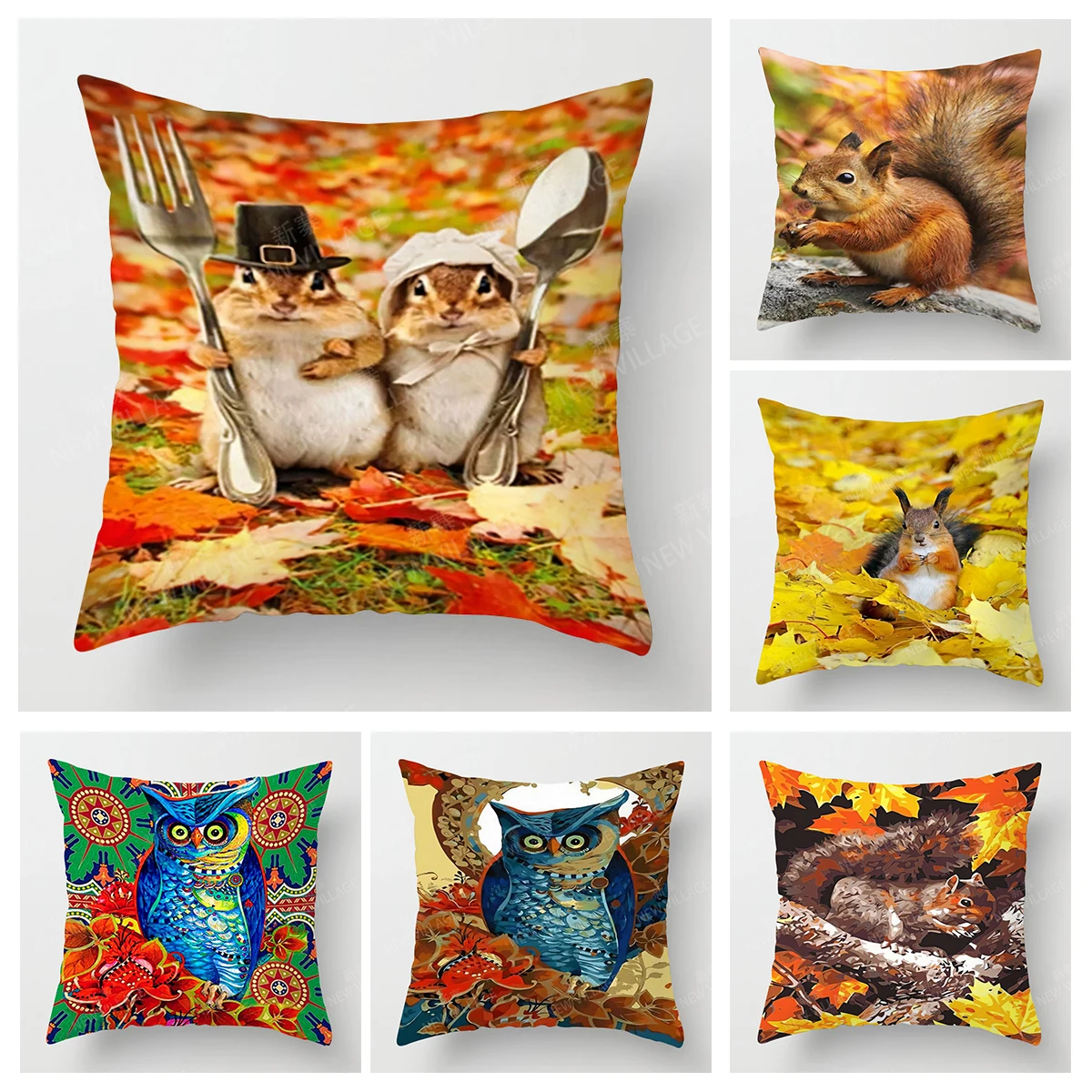 Home living room natural and Animal Styles decoration cushion cover home  throw pillow covers45*45 pillowcase40x40cm 50x50 45x45