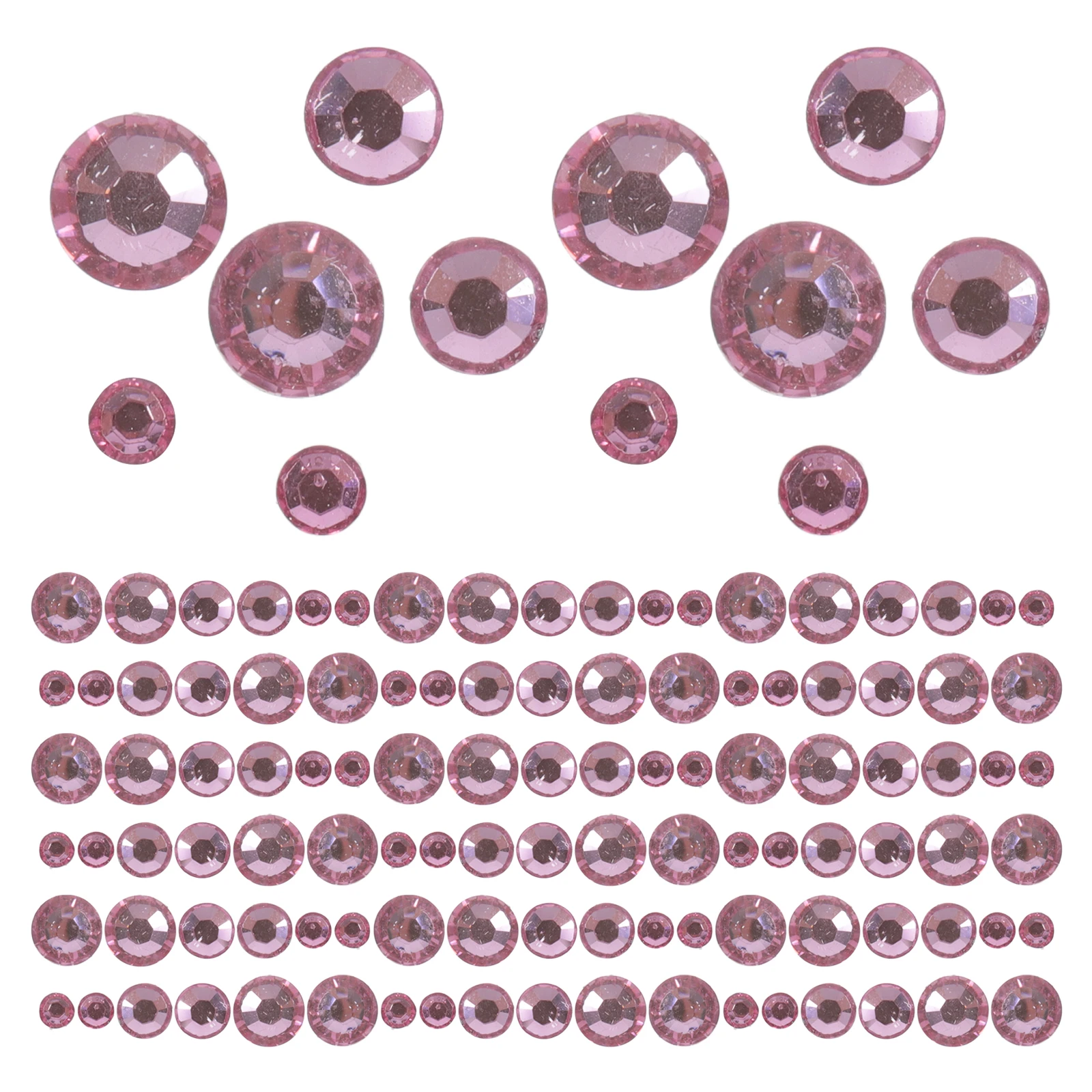 

Acrylic Flatback Rhinestones Cherry Blossom Pink Mixed Sizes DIY Crafts Phone Cases Hair Clips Decoration Fix A Flat