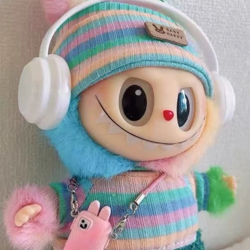 

For Labubu Doll Clothing Cute Sweater Set 17cm Clothing Shoes Doll DIY Accessories Training Sitting Party Games Toys Gifts