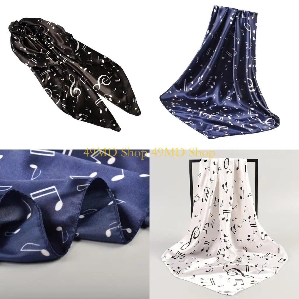 

49MD Музыкальная нота шарф Шаль, подходит для различных активных занятий на открытом воздухе и ежедневной одежды для и