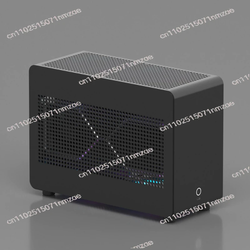 Mini Small Case Power Supply Portable Host Air Cooling G1-SE All Aluminum Side Transparent A4 view 2