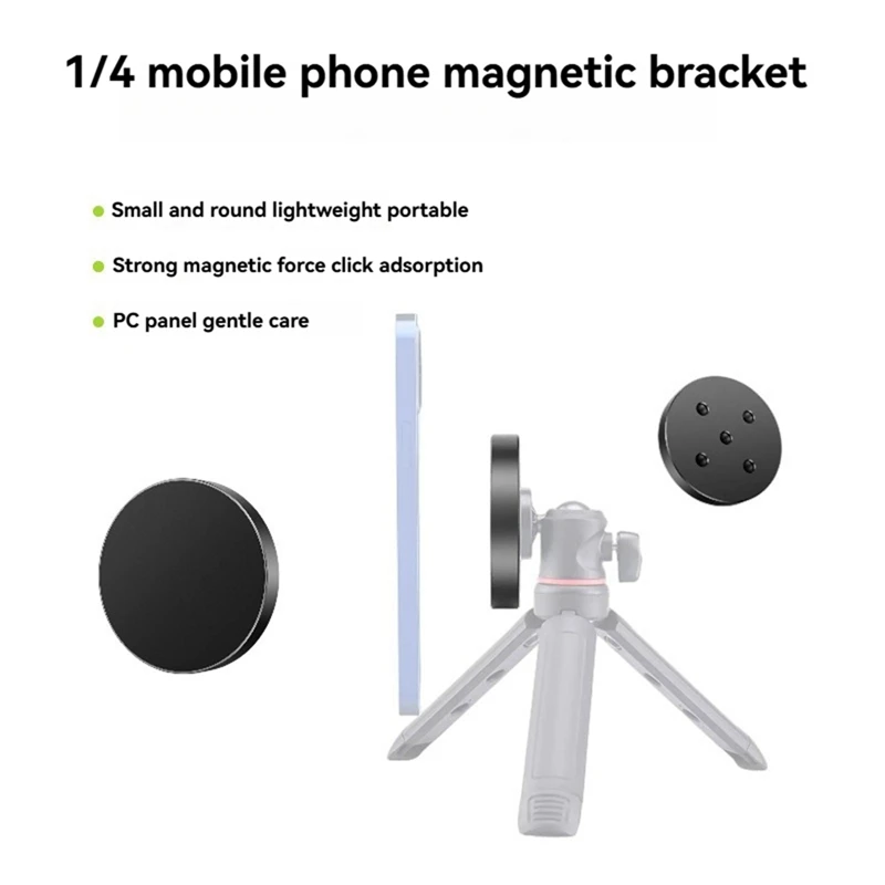 A34M-حامل هاتف قاعدة مغناطيسية آيفون 16 15 14 برو ماكس ل Magsafe 1/4 بوصة ثقب كرة ثلاثية القوائم رئيس محول تركيب