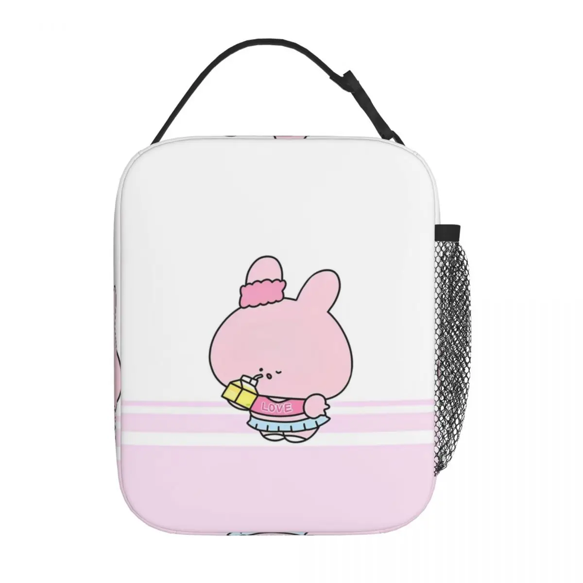 Asamimichaan Cute Asamimi Rabbit Insulated Lunch Bags Thermal Bag  Meal Container Portable Tote Lunch Box Men Women Work Picnic