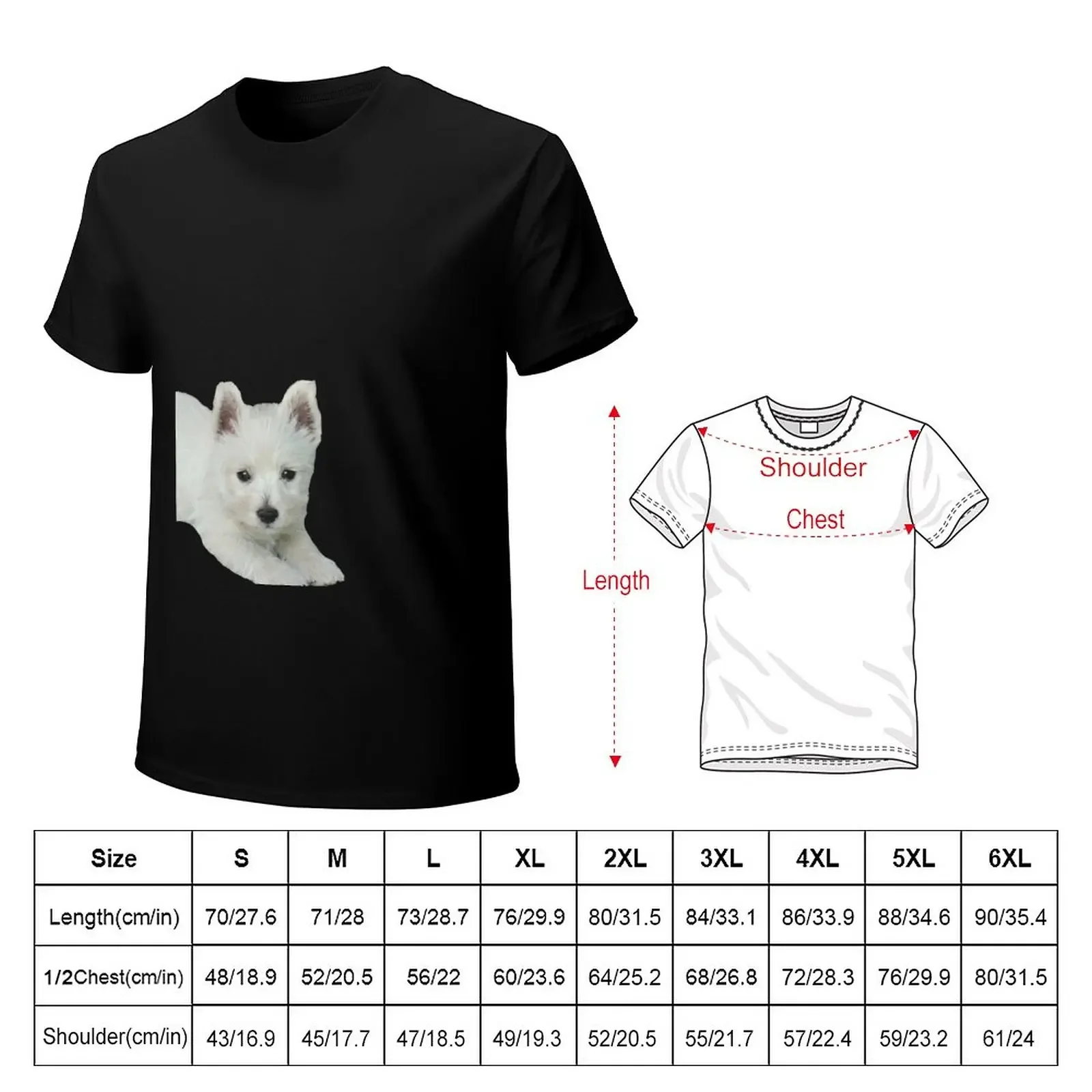 West Highland White Terrier Puppy 3 T-Shirt aesthetic clothes plus sizes boys animal print men workout shirt