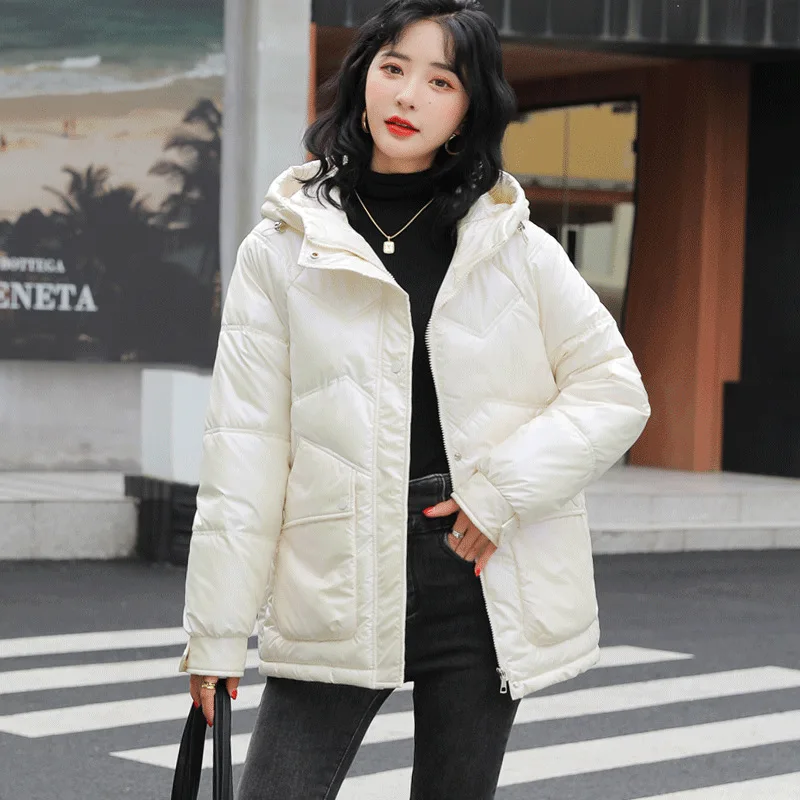 معاطف باركاس للنساء سترات متينة بأزرار وجيب وسحاب وقلنسوة وأكمام طويلة سميكة وفضفاضة مناسبة للمكتب سيدة غير رسمية لخريف وشتاء 2025 #2