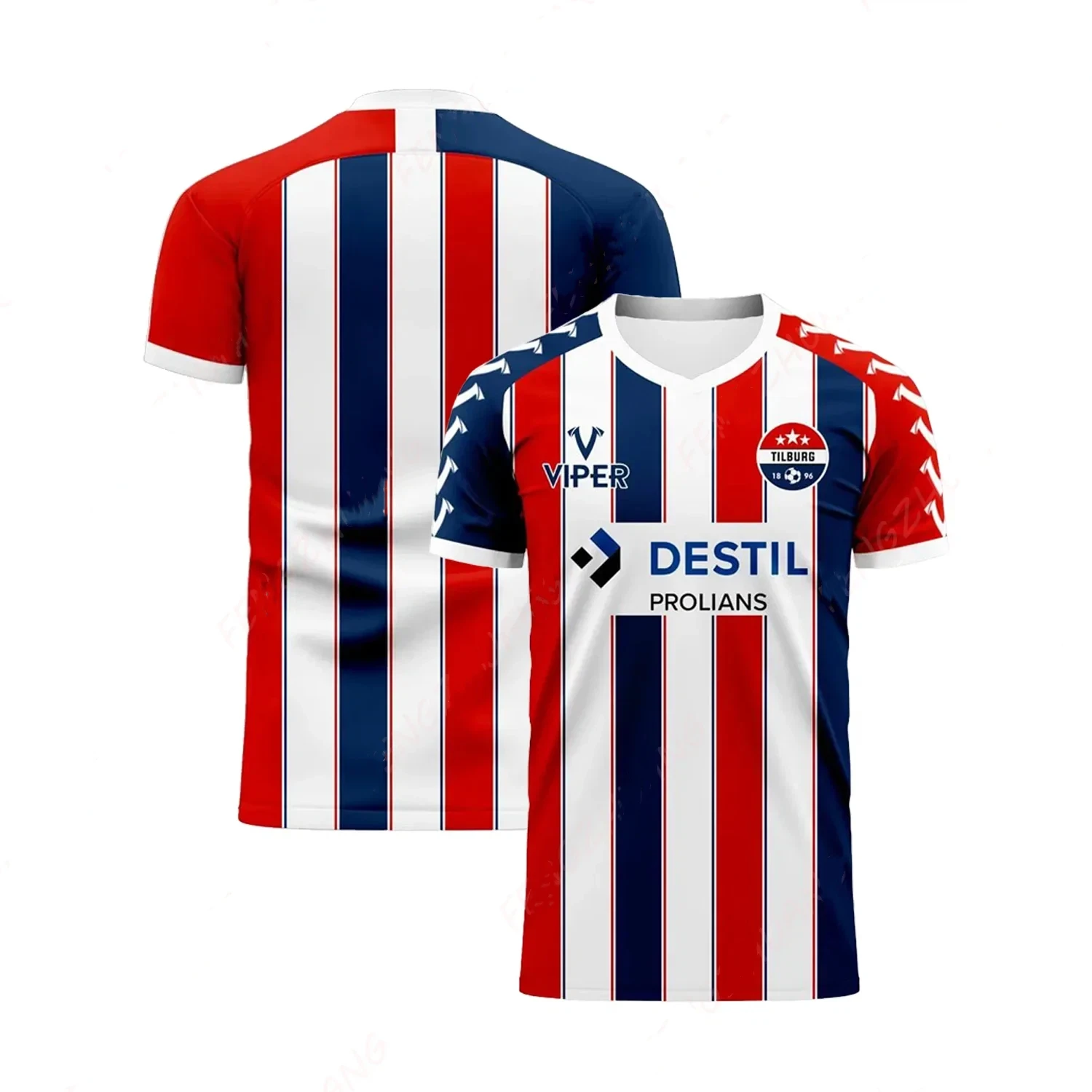 

Футболка Willem II 2026 Home Concept: влагоотводящая, быстросохнущая, для футбола, летняя классическая футболка, пляжная футболка, гидрокостюм