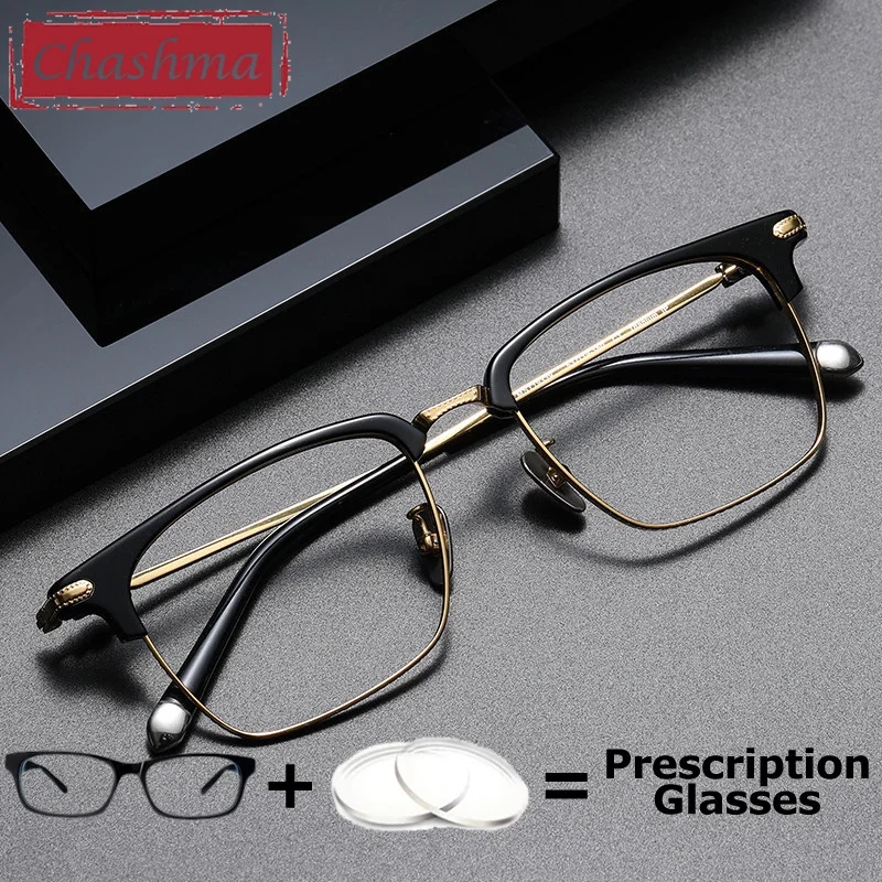 

Men Acetate Titanium Prescription Eyeglasses Myopia Optical Lenses Photochromic Multifocal Progressive Recipe Glass for Teens