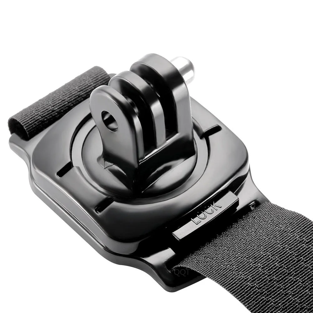 QQT for GoPro Accessories Sport Camera Wristband Mount with 360 Degree Rotation for GoPro Hero12 11 9 8 7 6 5Black for xiaomi yi