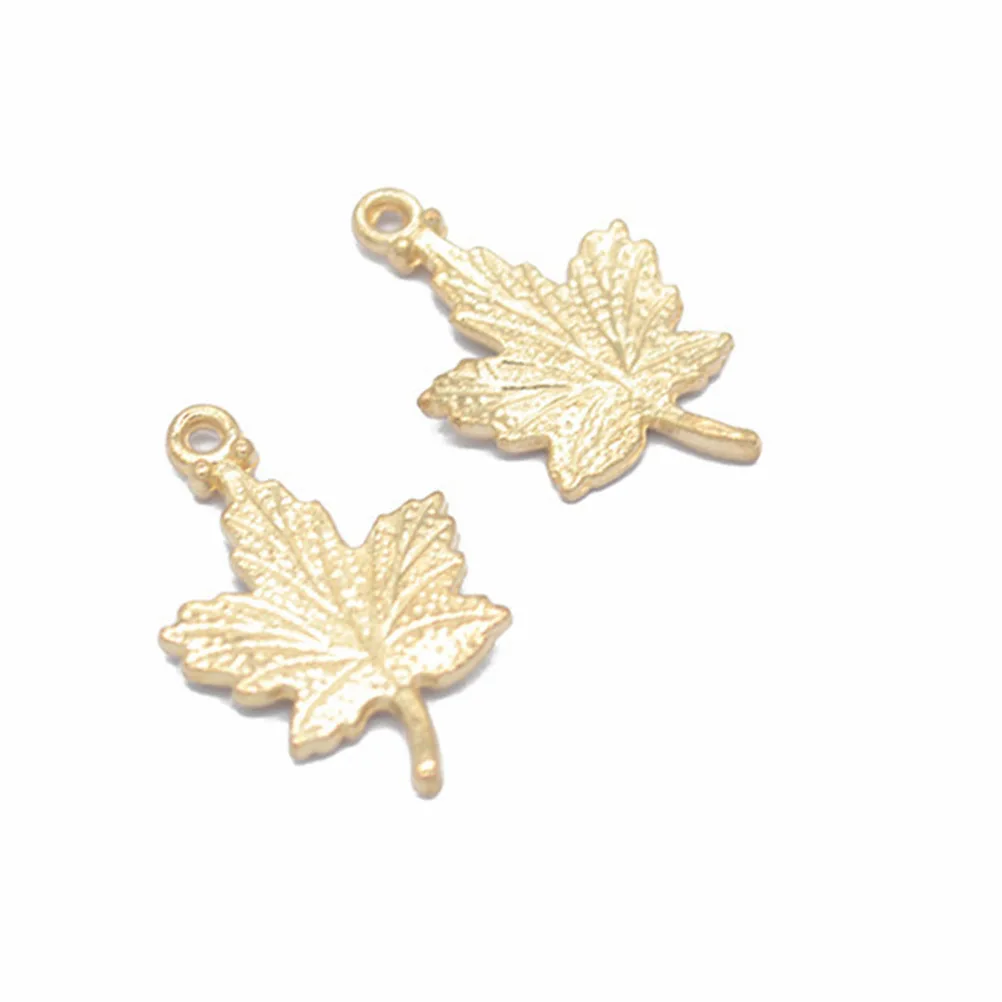 

90pcs Maple Leaf Pendant Alloy Charm Jewelry Making Pendants DIY Charms Necklace Bracelet Dangle Keychain Scrapbooking Project