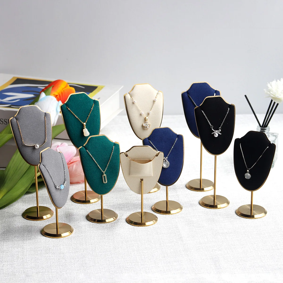 

Мини-подставка для ожерелья, стеллаж для демонстрации ювелирных изделий, выставочная полка, подвеска, реквизит для хранения ювелирных изделий, реквизит для фотографий