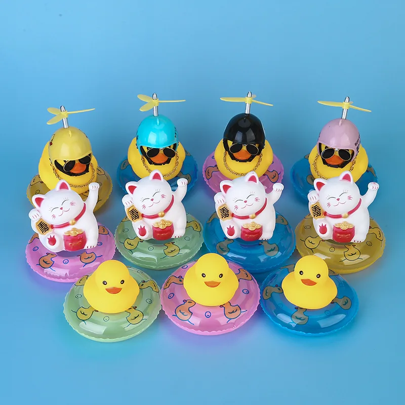 Bath Duck Toys Rubber Duck Family Squeak & Float Ducks Baby Shower Toy for Toddlers Boys Girls