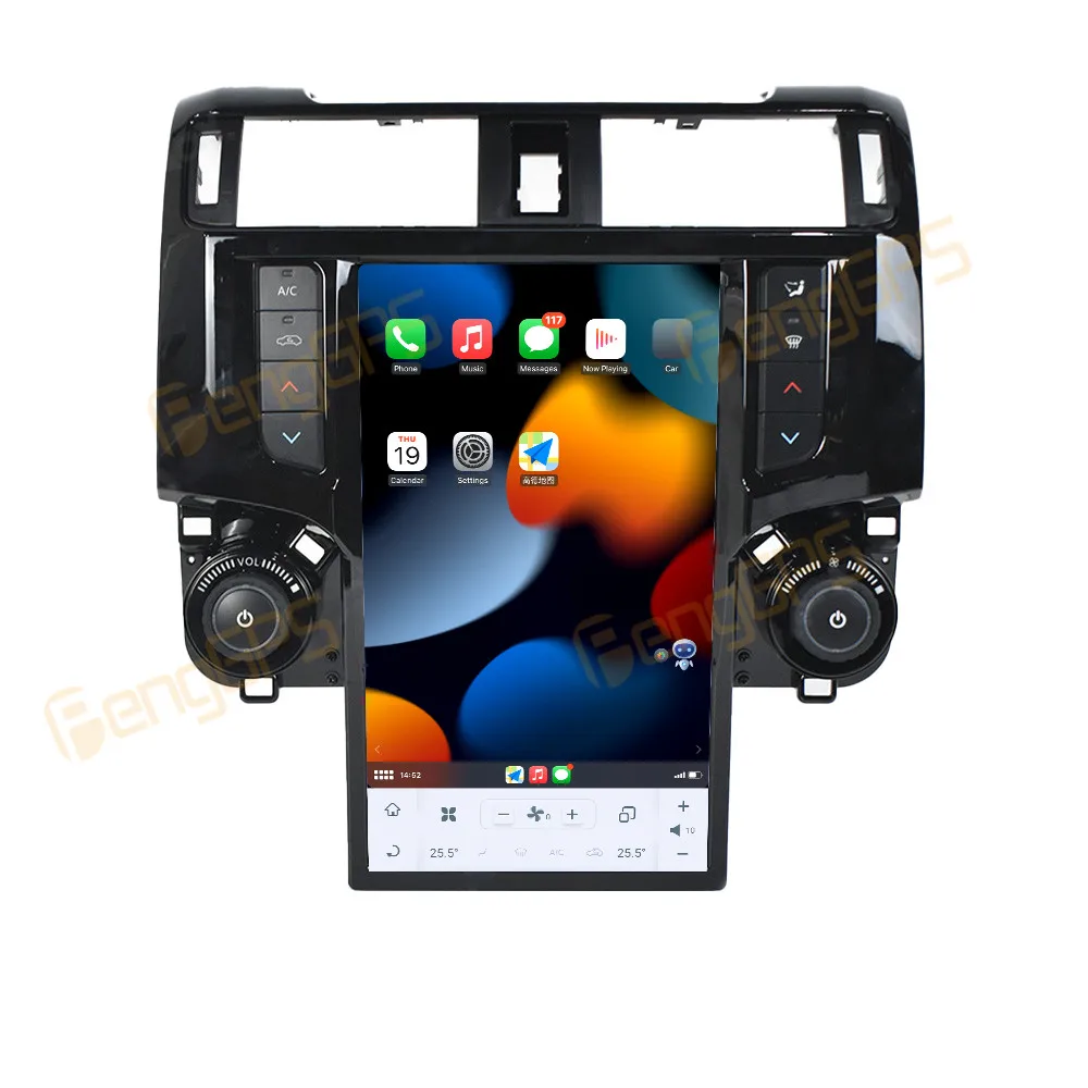 

13,6-дюймовый автомобильный радиоприемник Android 13 CarPlay для Toyota 4Runner 2009-2019, мультимедийный плеер с сенсорным экраном, GPS-навигация, головное устройство DSP