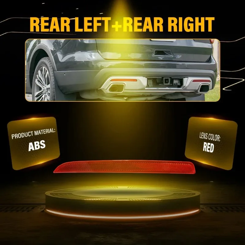 

Rear Bumper Reflector Replacement FB5Z15A449D FB5Z15A449C For Ford Explorer 2016-2019 Accessories