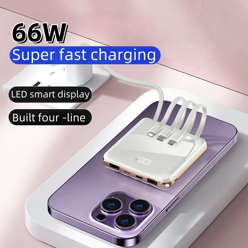 30000 mAh  Xiaomi  Power Bank Super Fast Charging 66W Power Bank Digital Display Power Bank For Iphone Samsung Huawei