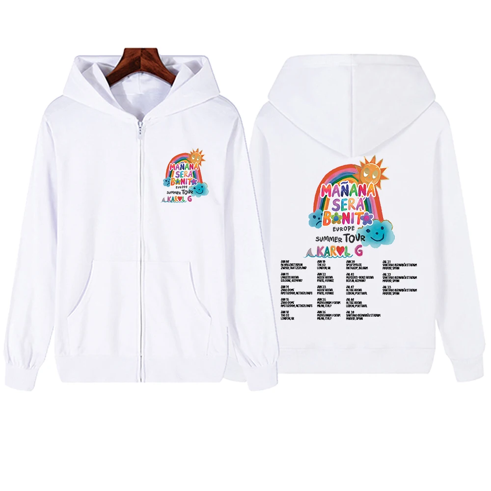 2024 Mañana Sera Bonito Europa Zomer Tour Karol G Rits Hoodie Harajuku Pullover Tops Sweatshirt Streetwear Fans Cadeau