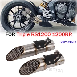 For Triumph Speed Triple RS1200 1200RR 2021-2024 Motorcycle Exhaust Muffler Slip On Pipe