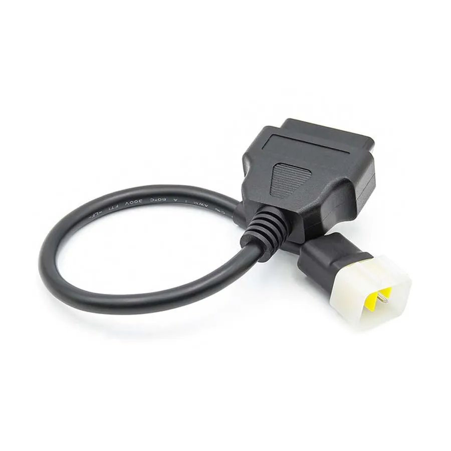 Dla BENELLI OBD2 6-pinowy adapter wtyczki kabel diagnostyczny dla BOSCH i dla DELPHI ECUs 6PIN motocykl motor ATV do 16pin OBD