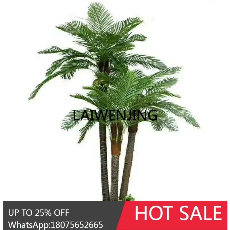 simulated coconut tree large green plant decoration hotel shopping mall indoor and outdoor landscape