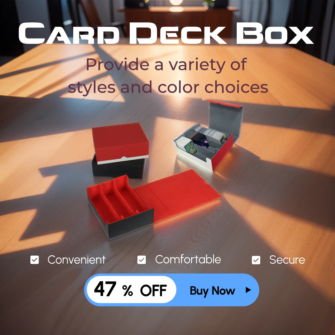 Boîte de jeu de cartes à collectionner, peut contenir jusqu\'à 1800 cartes de jeu avec ders de synchronisation, MTG, EvaluStorage pour les cartes de