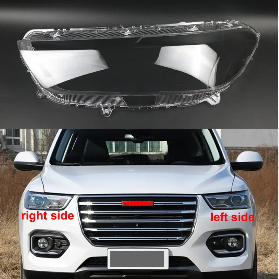 For Great Wall Haval H6 2017 2018 2019 Red Label Car Accessories Headlamp Cover Transparent Lampshade Headlight Shell Plexiglass