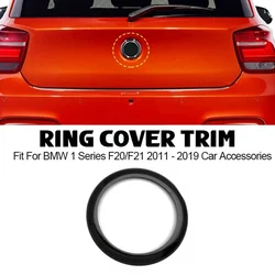 Black Rear Boot Badge Ring Cover Exterior Accessory For BMW 1 SERIES F20 F21 DIESEL 114d 116d 118d 120d 125d Models 2011-2019