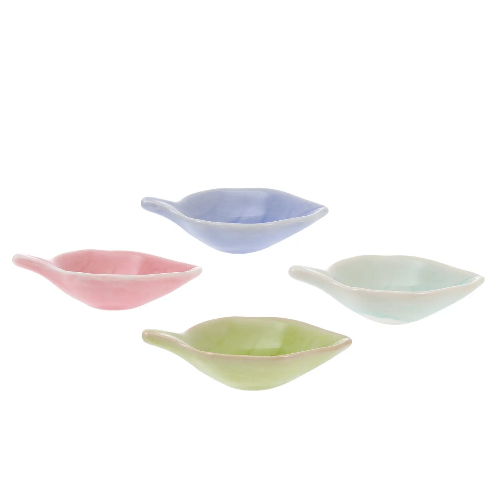 4Pcs Ceramic Essential Oil Tray for Aromatherapy Mixing Blending Facial Mud Masks Spa Beauty Salon Home Use Aroma Dish
