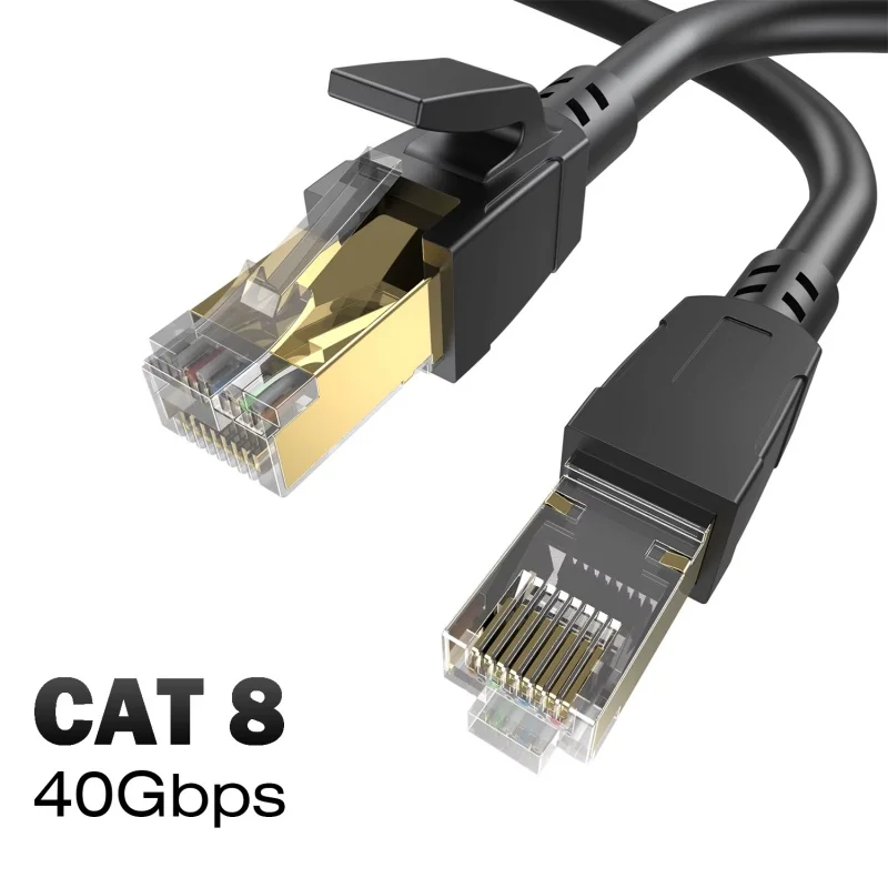 Cat8 Ethernet Cable 2000Mhz CAT 8 40Gbps Network Patch Cable 10m SFTP RJ45 Internet Lan Cord For Modem Switch Router PS5 PS4