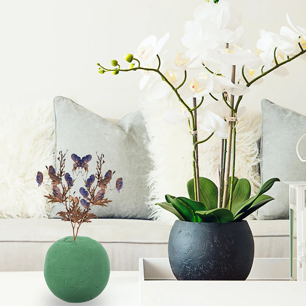 

3 Pcs Flowers And Green Plants Fresh-Keeping Arrangement Absorbent Sponge Ball Mud Floral Foam Dry Balls Base Foams For Crafts