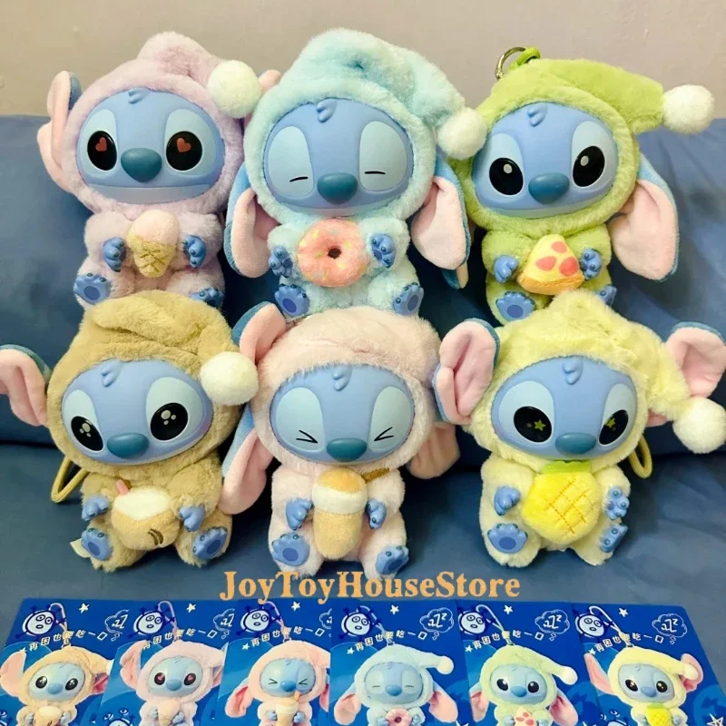 

Stitch Eat Some Thing Before Sleep Series Blind Box Vinyl Bag Pendant Cute Doll Mystery Box Toy Adult Gift