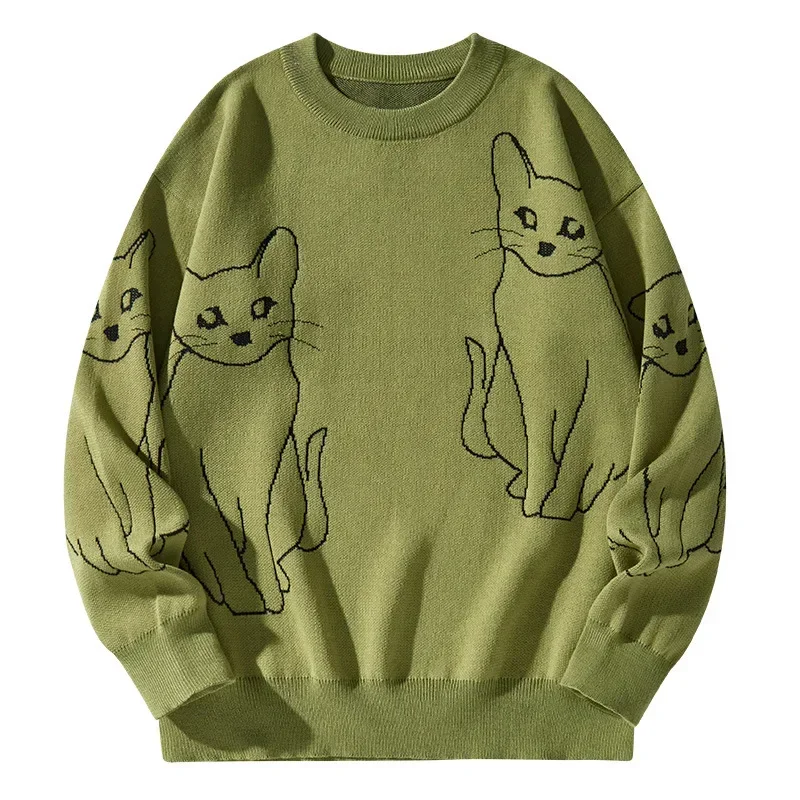 

2023 Autumn/Winter New Youth Fashion Sweater Solid Color Sweater Personalized Cold and Warm Knit