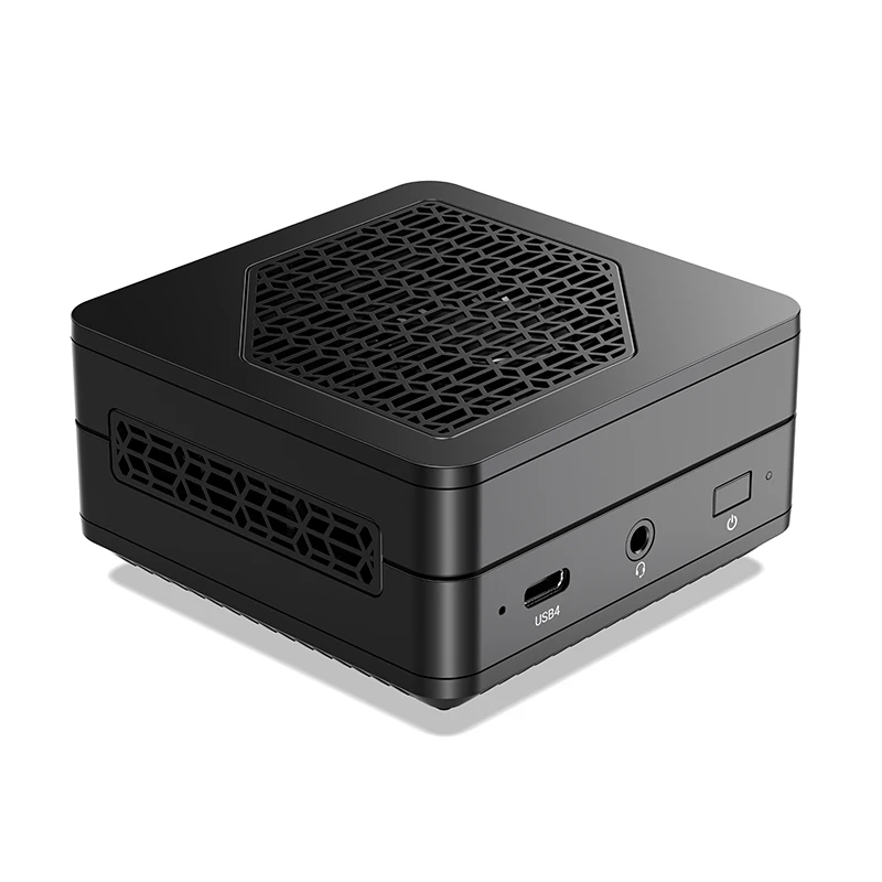 High Quality 8cm N100 Mini PC AMD R7 7840U Octa Core Mini Gaming PC RX780M GPU Portable DDR5 Mini PC