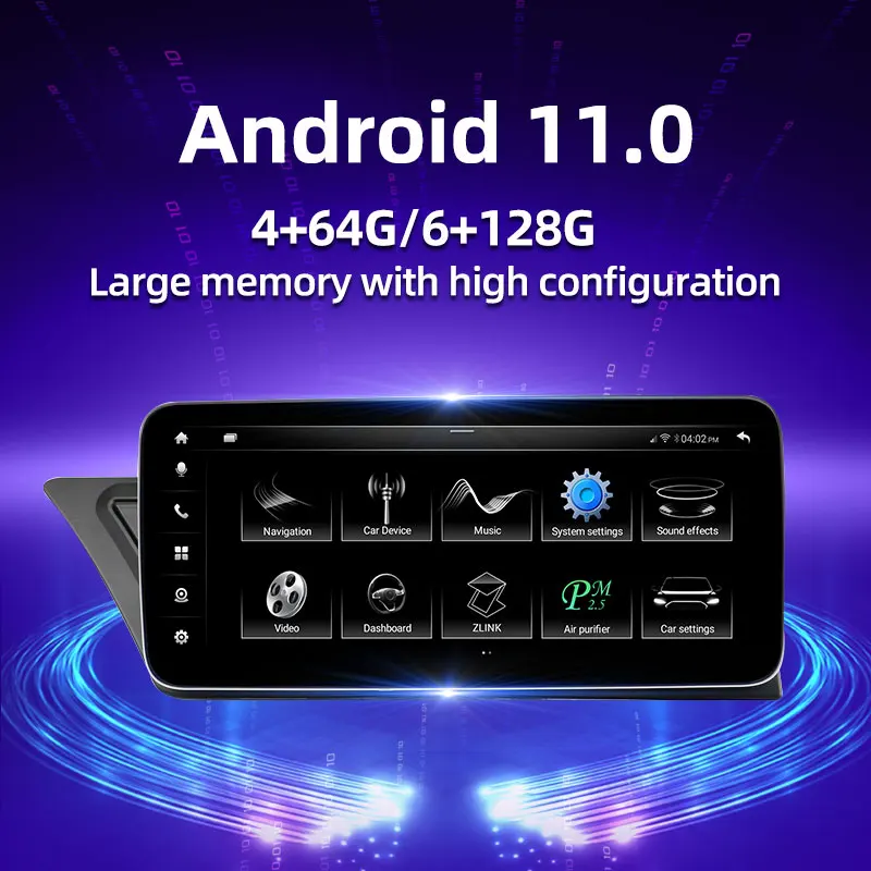 

New 10.25inch Android 11 8core 4g Ram 64g Rom GPS Car Stereo With 1 Year Warranty A4 A5 Q5 SQ5 2009-2016
