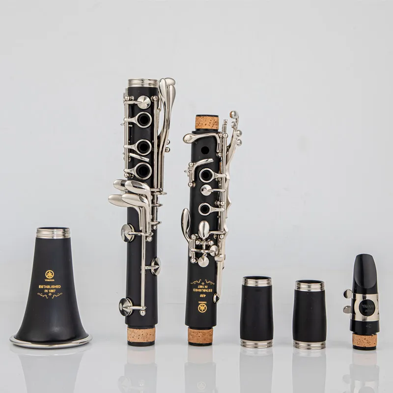 Made in Japan 450 Bb Clarinet 17 Keys B Flat Musical Instruments High Quality Bakelite Tube Nickel Plated Clarinet