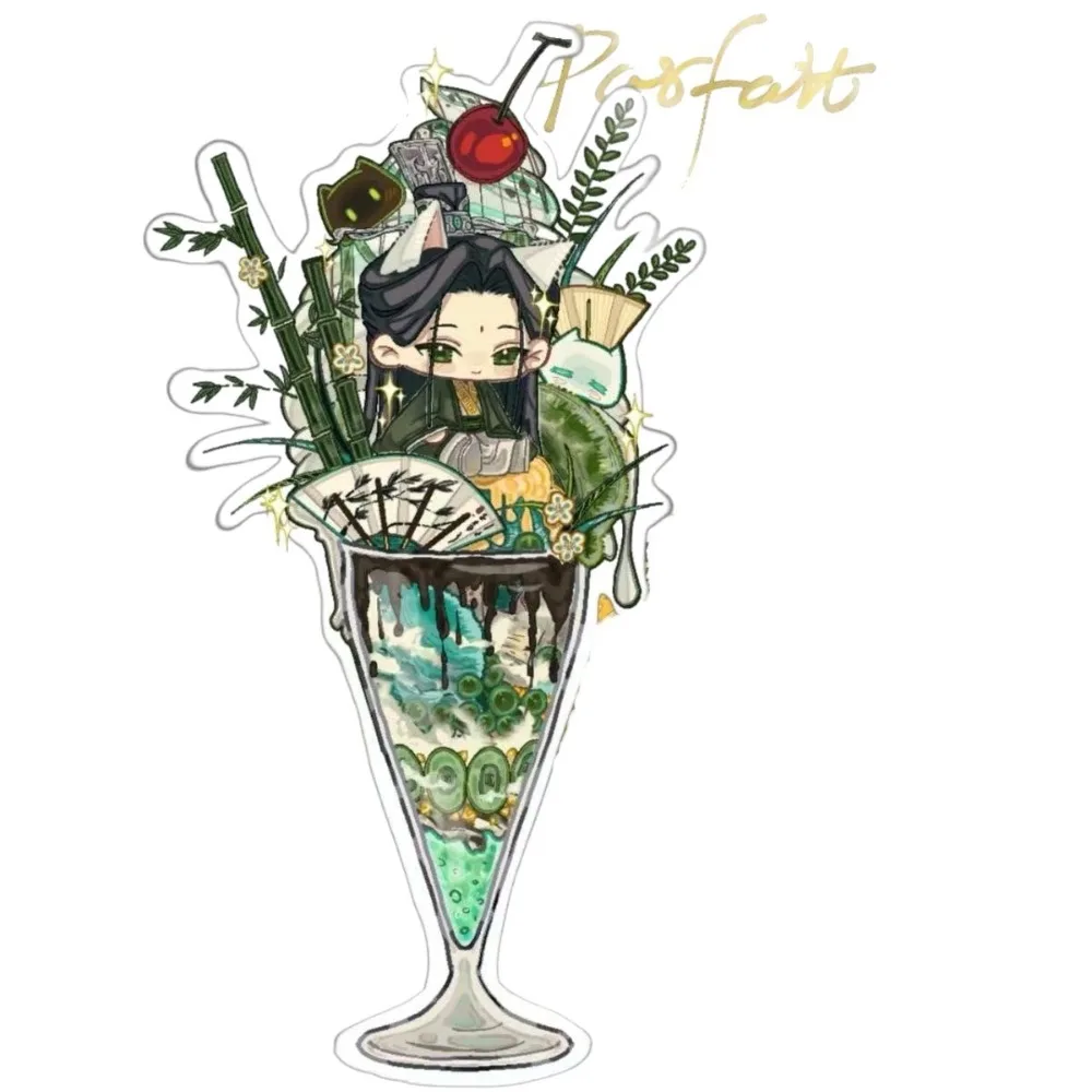 Anime Scum Villain’s Self Saving System Shen Qingqiu Q Version Acrylic Standee Model Display Plaque Desktop Ornament Keychain