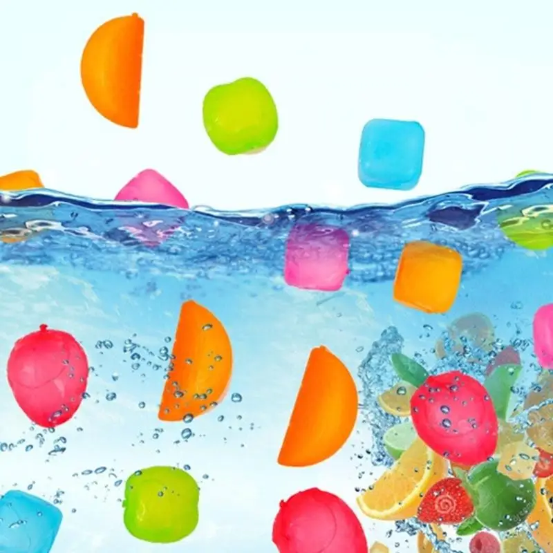 L4MB 6 조각 refreeezable ice cubes 씻을 수없는 비 멜팅 아이스 큐브 비 바일루
