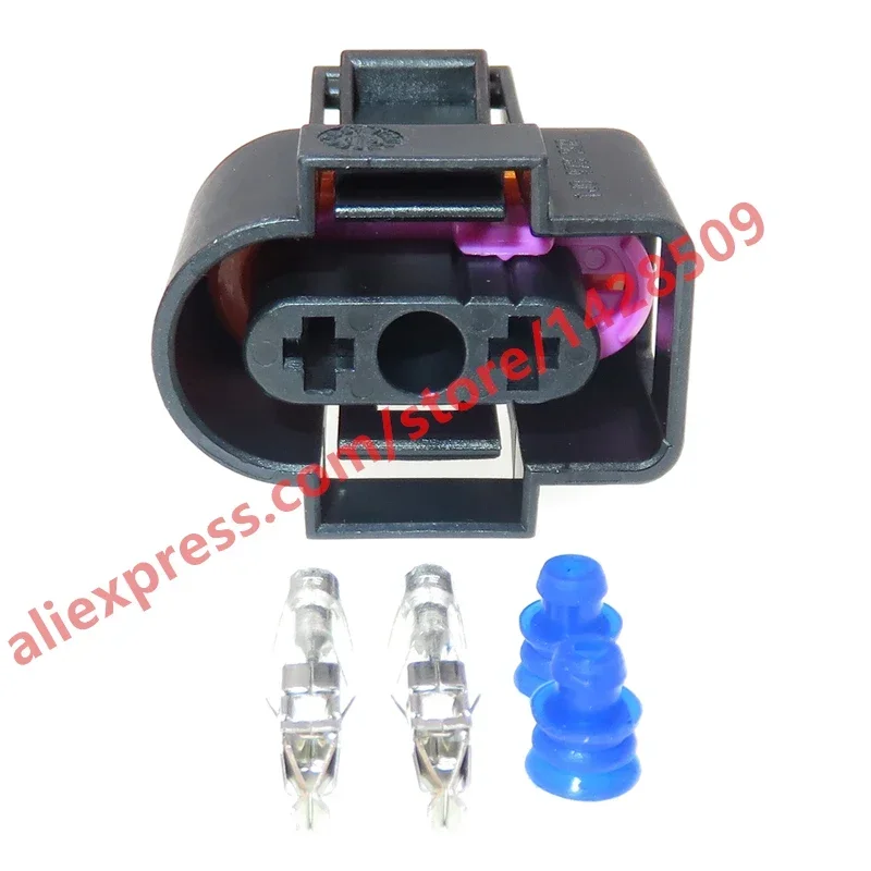 1 Pcs 2 Pin 3.5 Series Auto Waterproof Connector For VW Car Water Spray Antifreeze Wiring Harness Plug 1J0973202