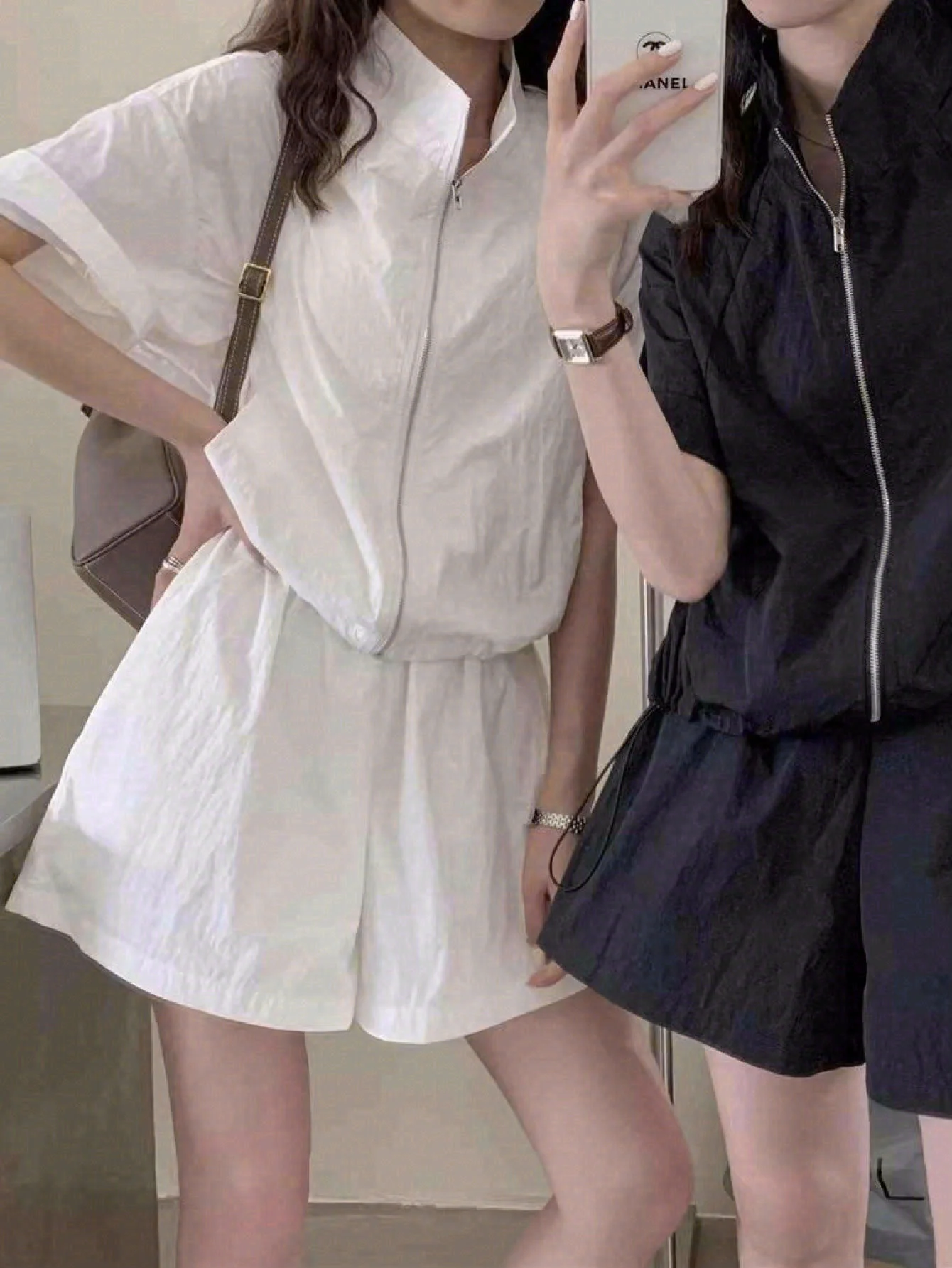Women's Suits Spring, Summer, and Autumn New Sports and Casual Fashion Temperament Short-Sleeved Sun Protection Jacket Shorts