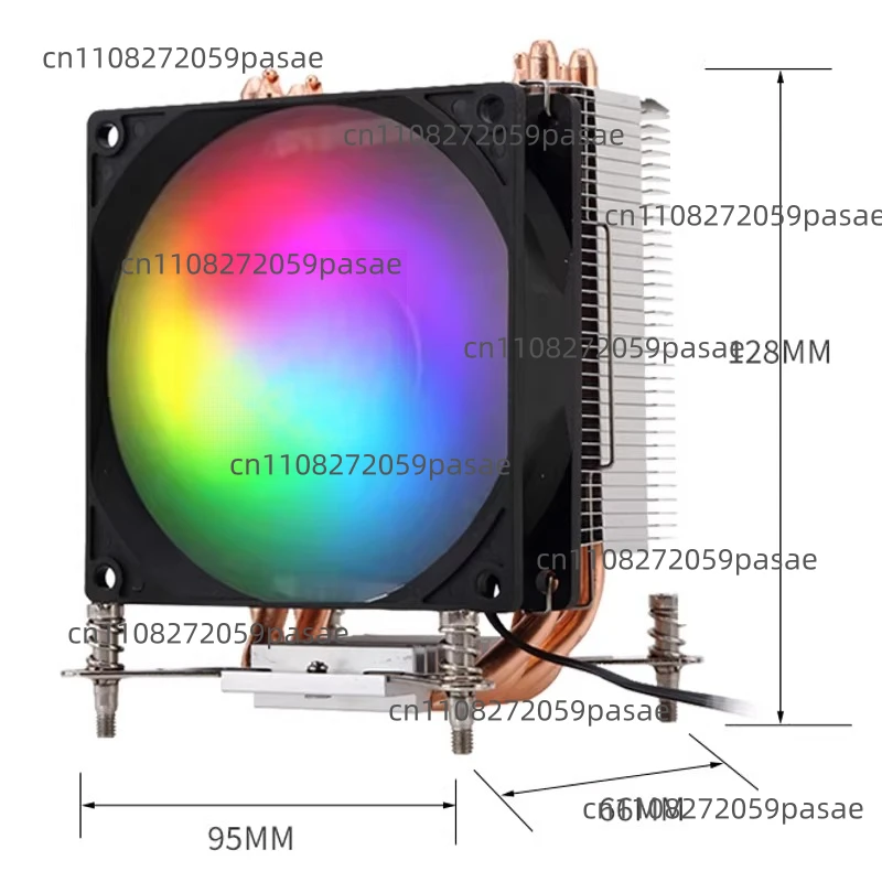 Y410 Screw-Mount CPU Cooler X79 X99 2011-Pin Compatible Dazzling Silent CPU Fan