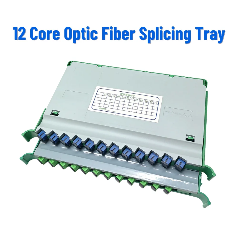 Fiber Optic Splice Tray 30 SC 12 Core FTTH Fusion APC ODF Cabinet Distribution Integrated Module