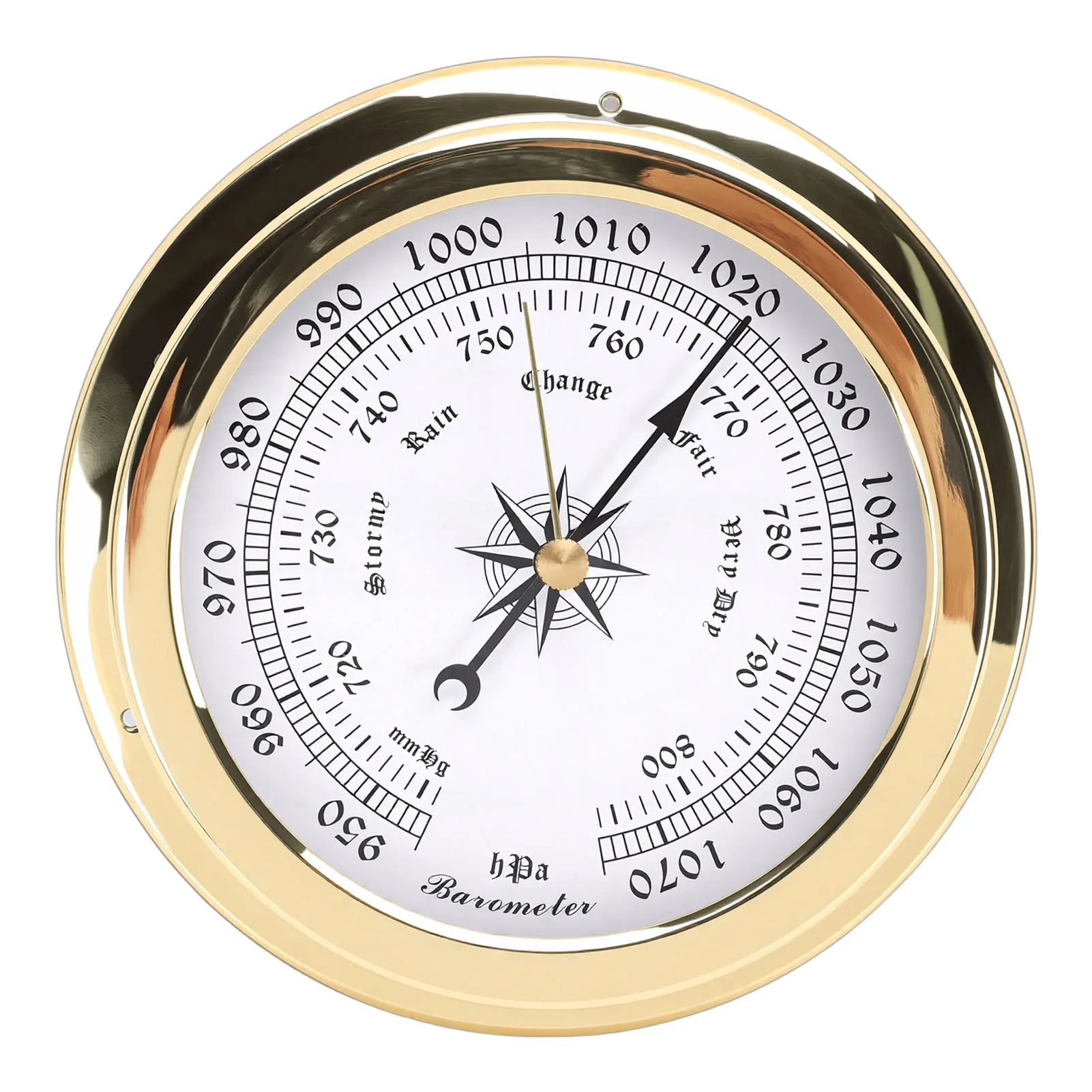 4,7 inch barometer Scheepsbarometer 4,7 inch bootmessing barometer Nauwkeurige luchtdrukmeting voor jachten, vrachtschepen, schepen