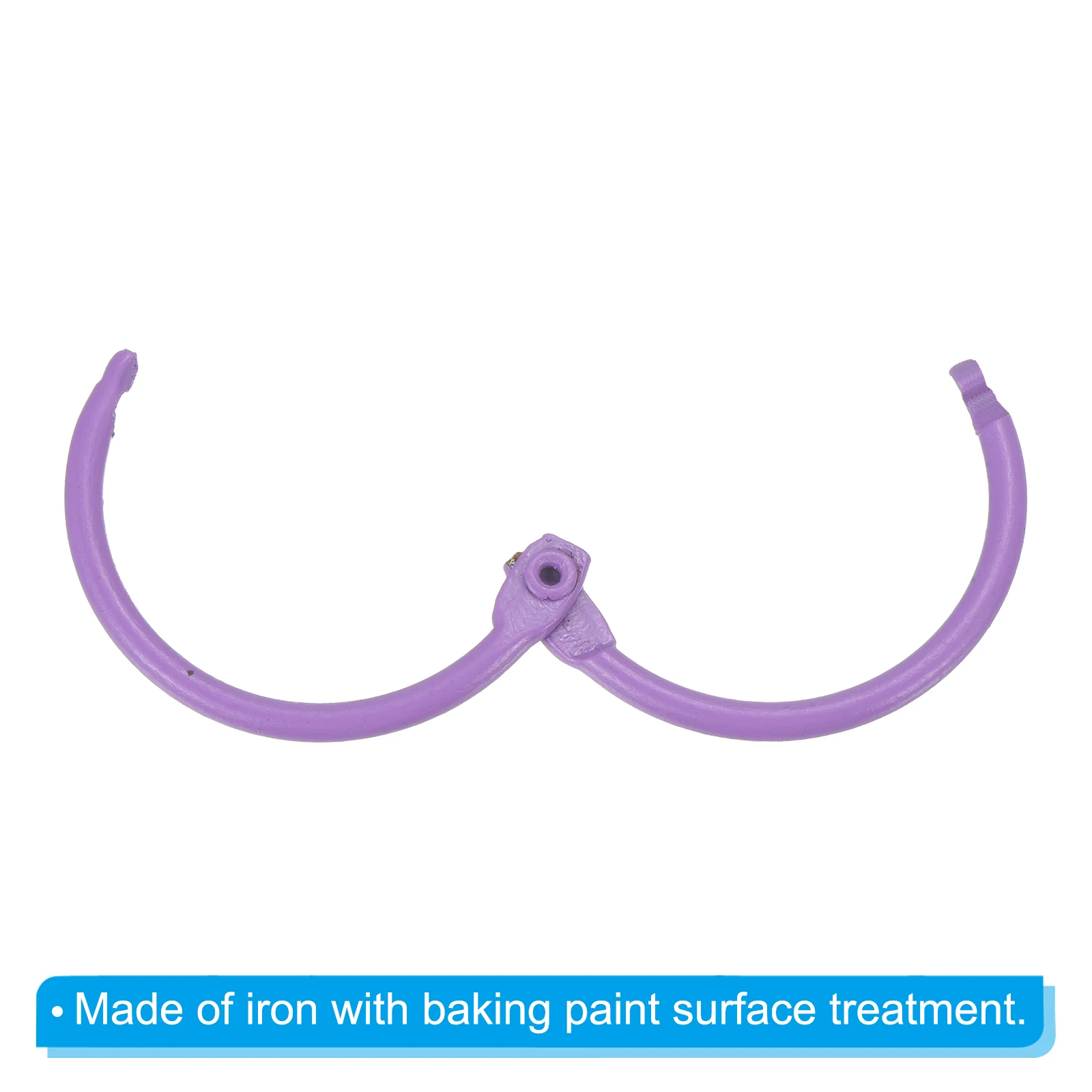 10Pcs Loose Leaf Binder Rings Book Hoops Metal Flash Card Book Binding Rings for Key Chain Index Card Scrapbooks Office Supplies