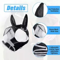 Anti-mosquito Horse Hood, Multi-size Breathable Horse Mask, Suitable for Small, Medium and Large Horses, Pasted to Prevent Mosqu 5