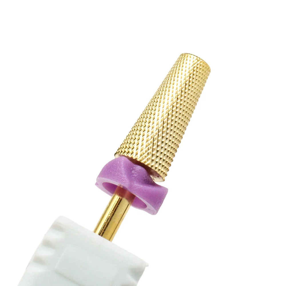 New Gold 2Way 5 IN 1 Carbide Multi-function Round Tungsten Carbide Nail Milling Drill Bits Double Hand Use