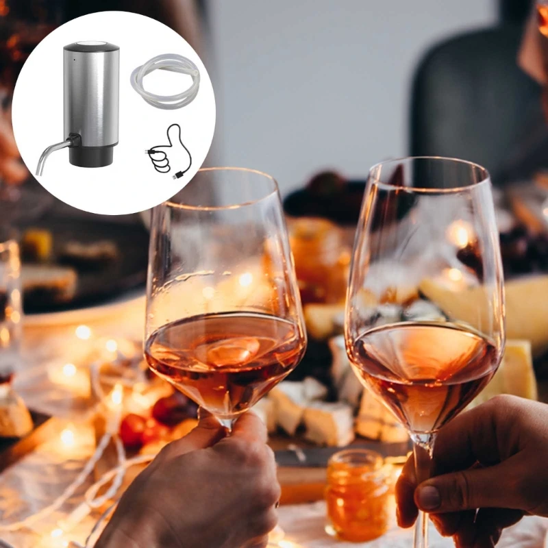 Tragbarer Weinbelüfter, automatischer Weinspender, Weinkaraffe, multifunktionaler Weinspender, Weinzubehör für Zuhause A6HB