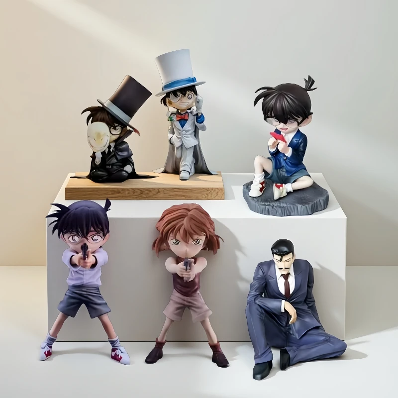 

Amine Edogawa Detective Conan & Richard Figure Ai Haibara Action Figure Kuroba Kaito PVC Figurine Periphery Doll Collectible Toy