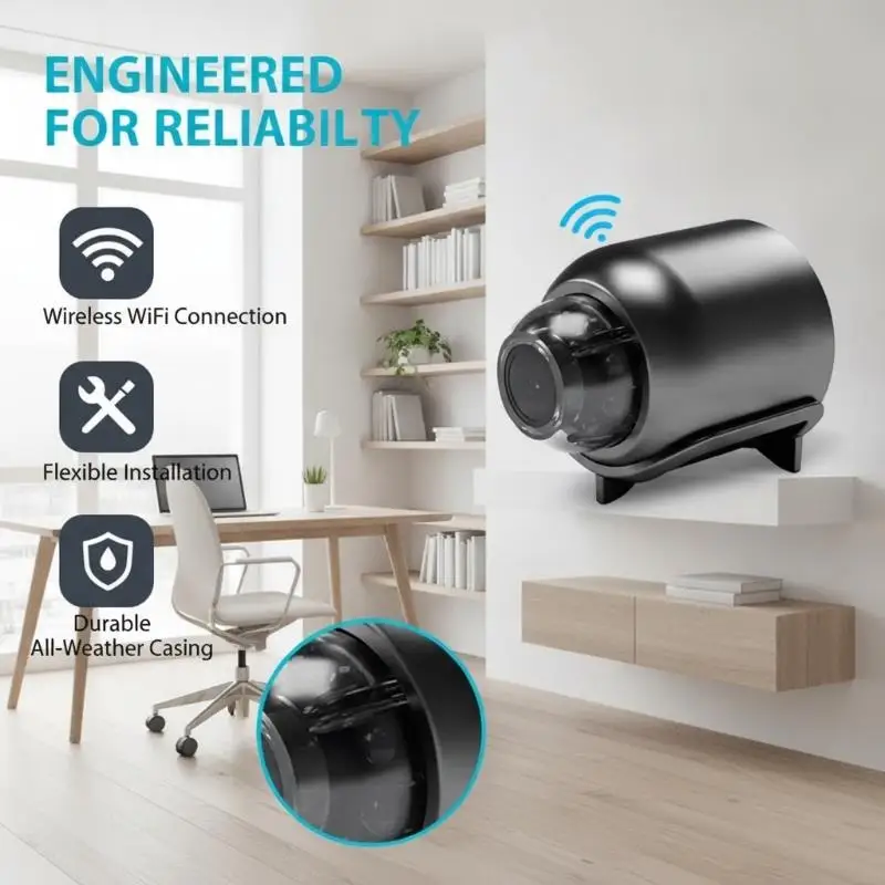 New Mini Camera Clear Night Vision Light Weight Portable Premium Cams Motion Detection Wireless Surveillance Camera For Home view 3