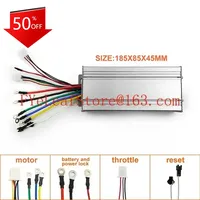 Motor Controller Remote Wireless  Four Wheel Drive System For Electric Cart Mower Bike 48V 500W 4WD Brushless